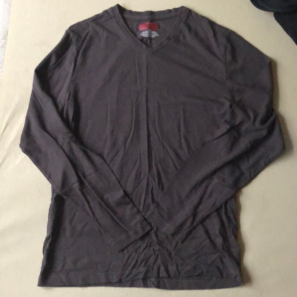 Alfani long sleeve grayish brown shirt